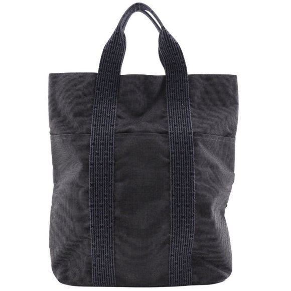 Hermès Herline Grey Canvas tote - Picture 1 of 10